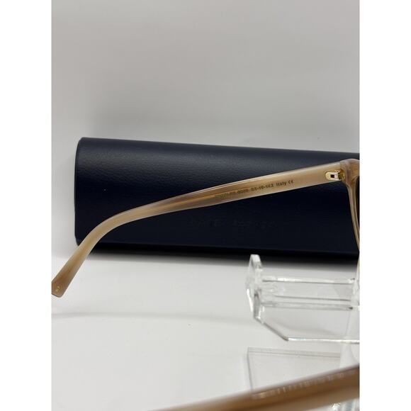 Warby Parker Yansley Sunglasses Translucent Beige Brown Lenses 52-19-142 main image 10